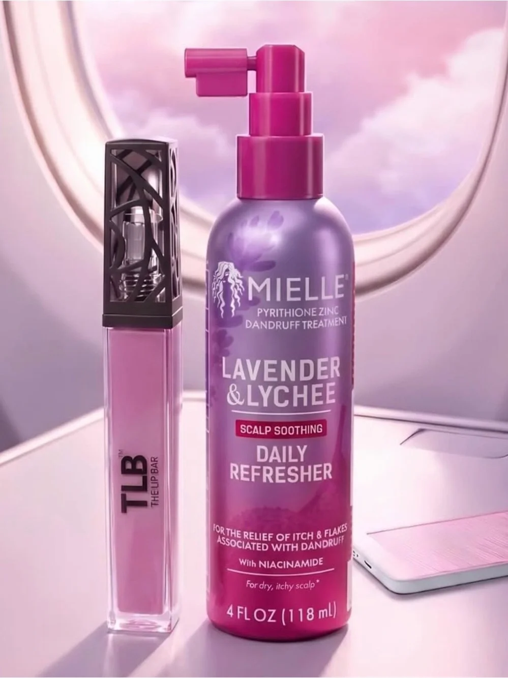 Mielle Lavender & Lychee Soothing Hair & Scalp Refresher…4 oz…New